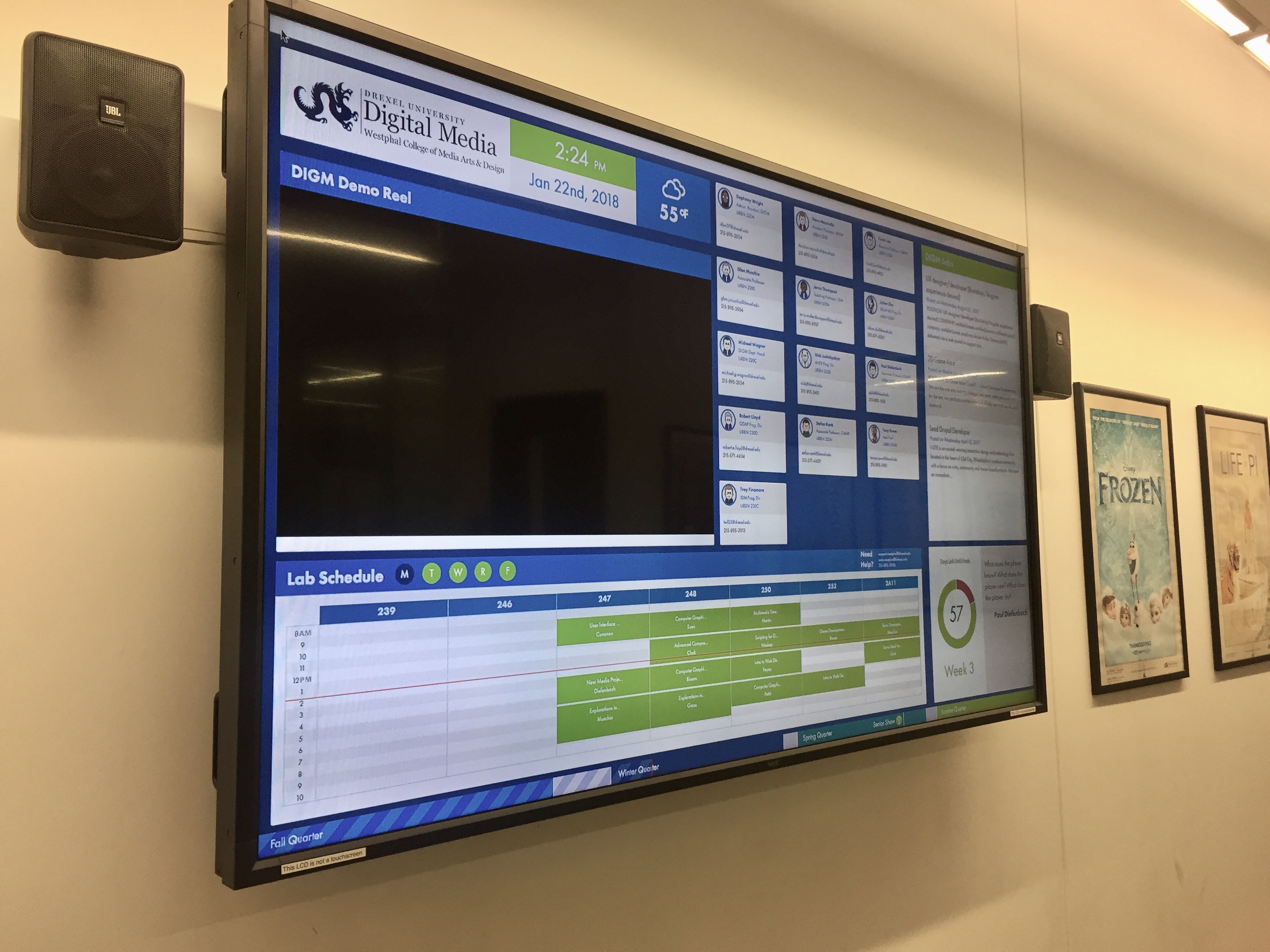 Digital Media Status Board